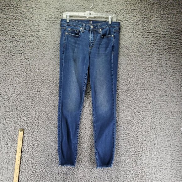 Gap Jeans Womens Size 29 Blue Soft True Rise Skinny Stretch Denim - Picture 1 of 11
